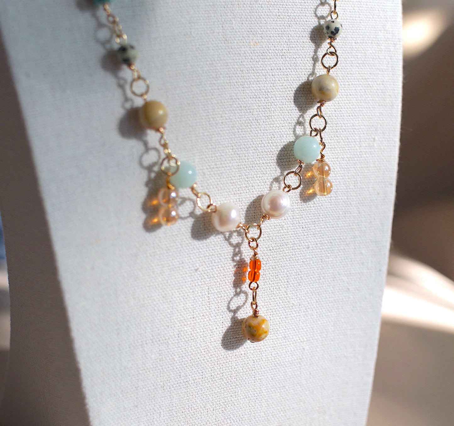 Beaded Necklace - "Junebug"
