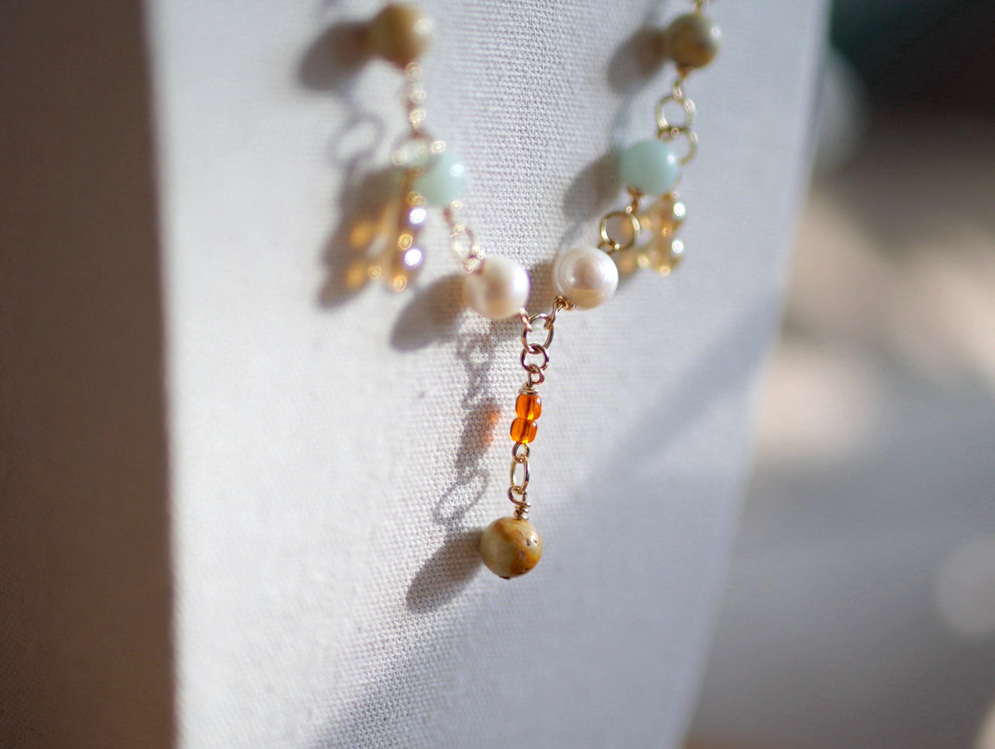 Beaded Necklace - "Junebug"