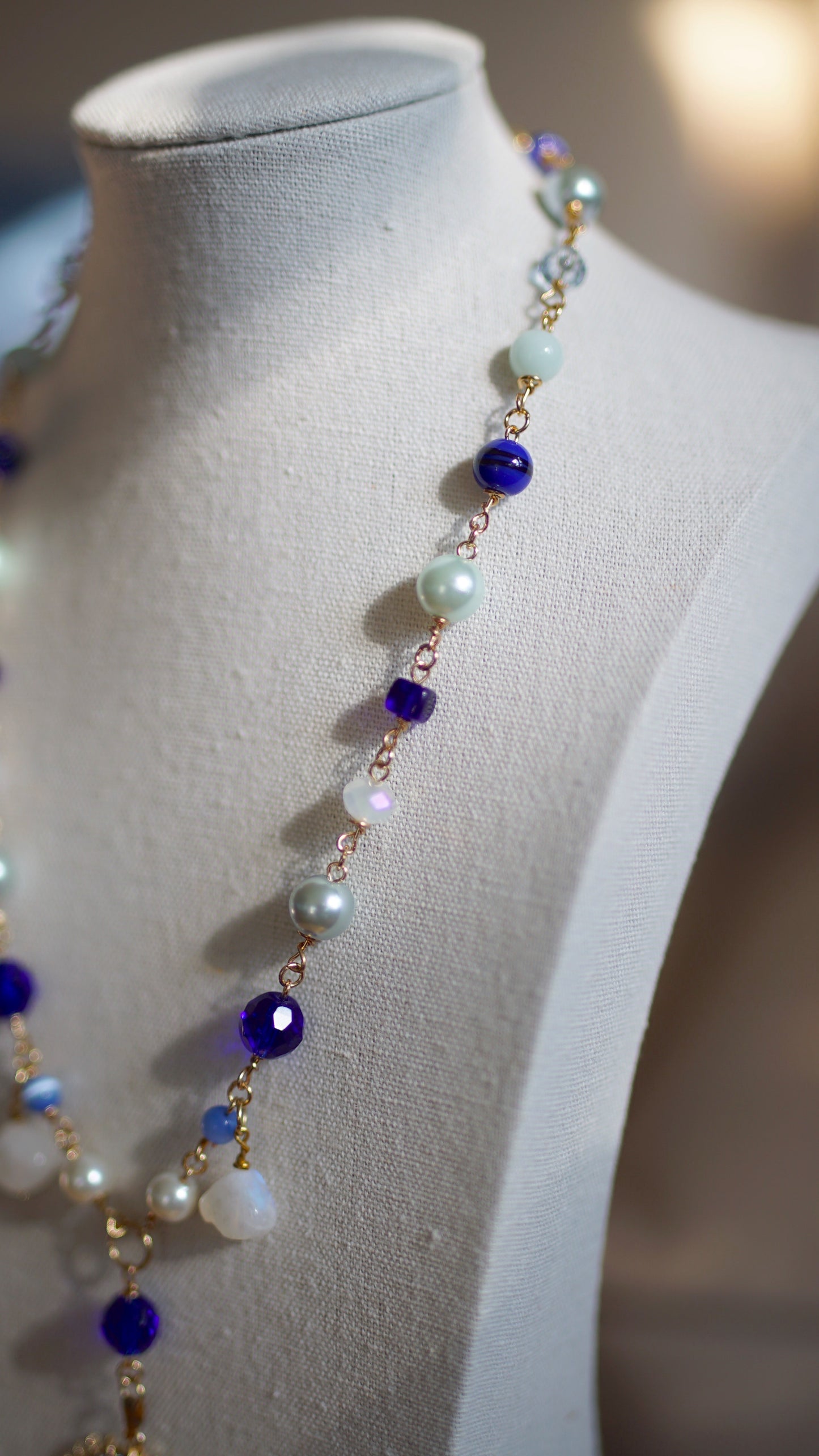 Beaded Necklace - "Tears"