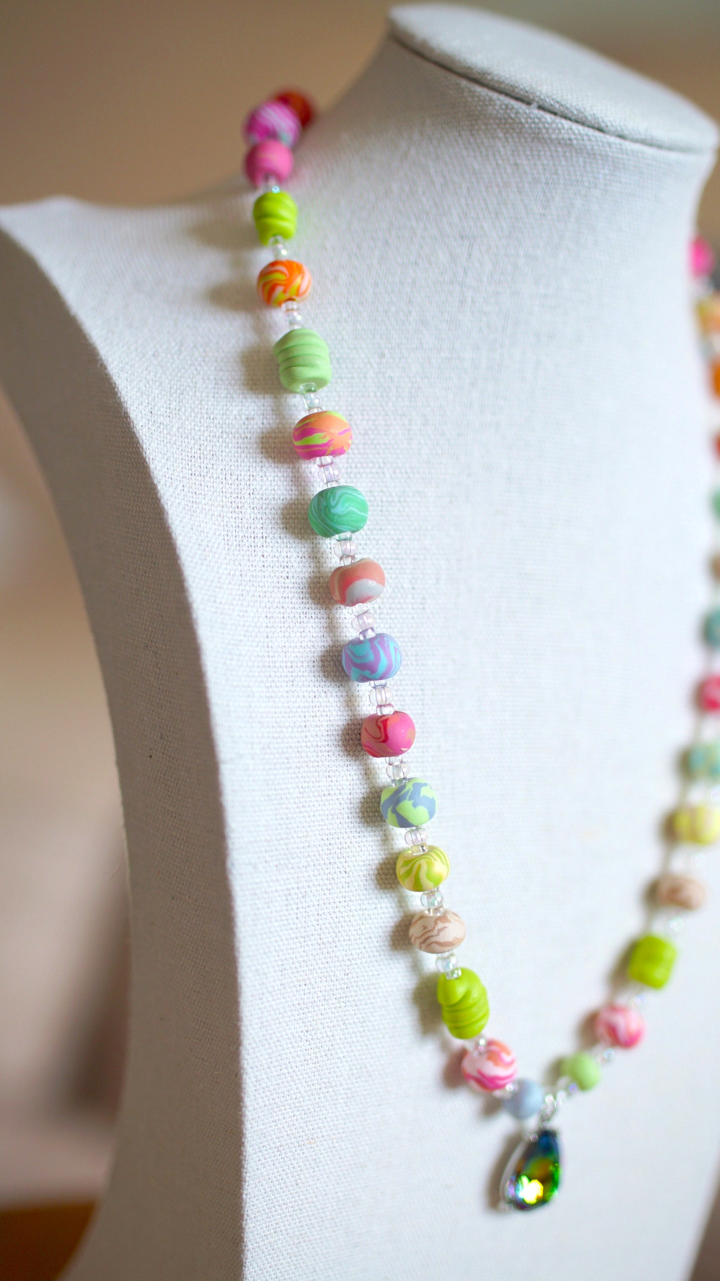 Beaded Necklace - "Beetle"