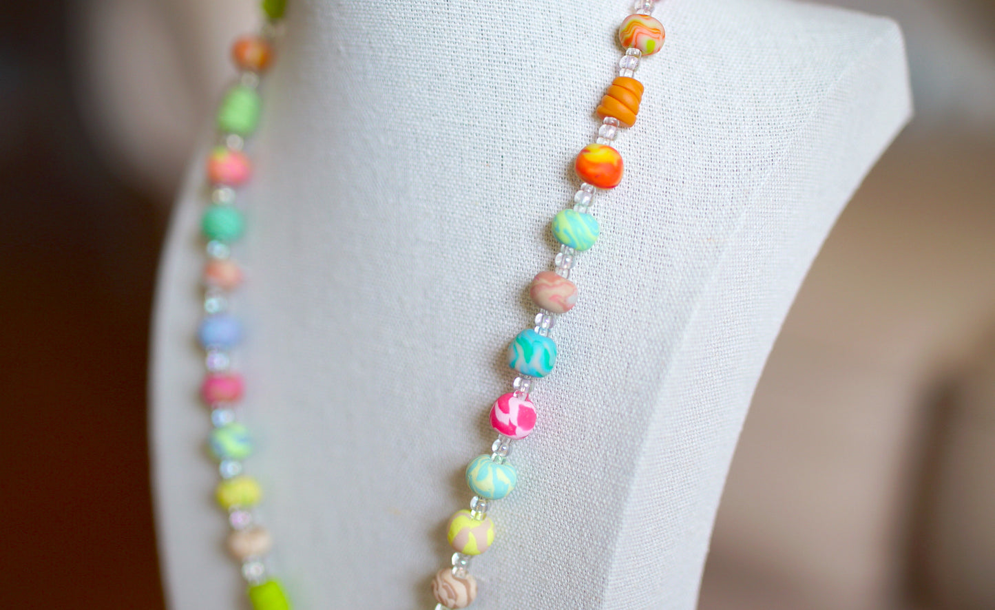 Beaded Necklace - "Beetle"