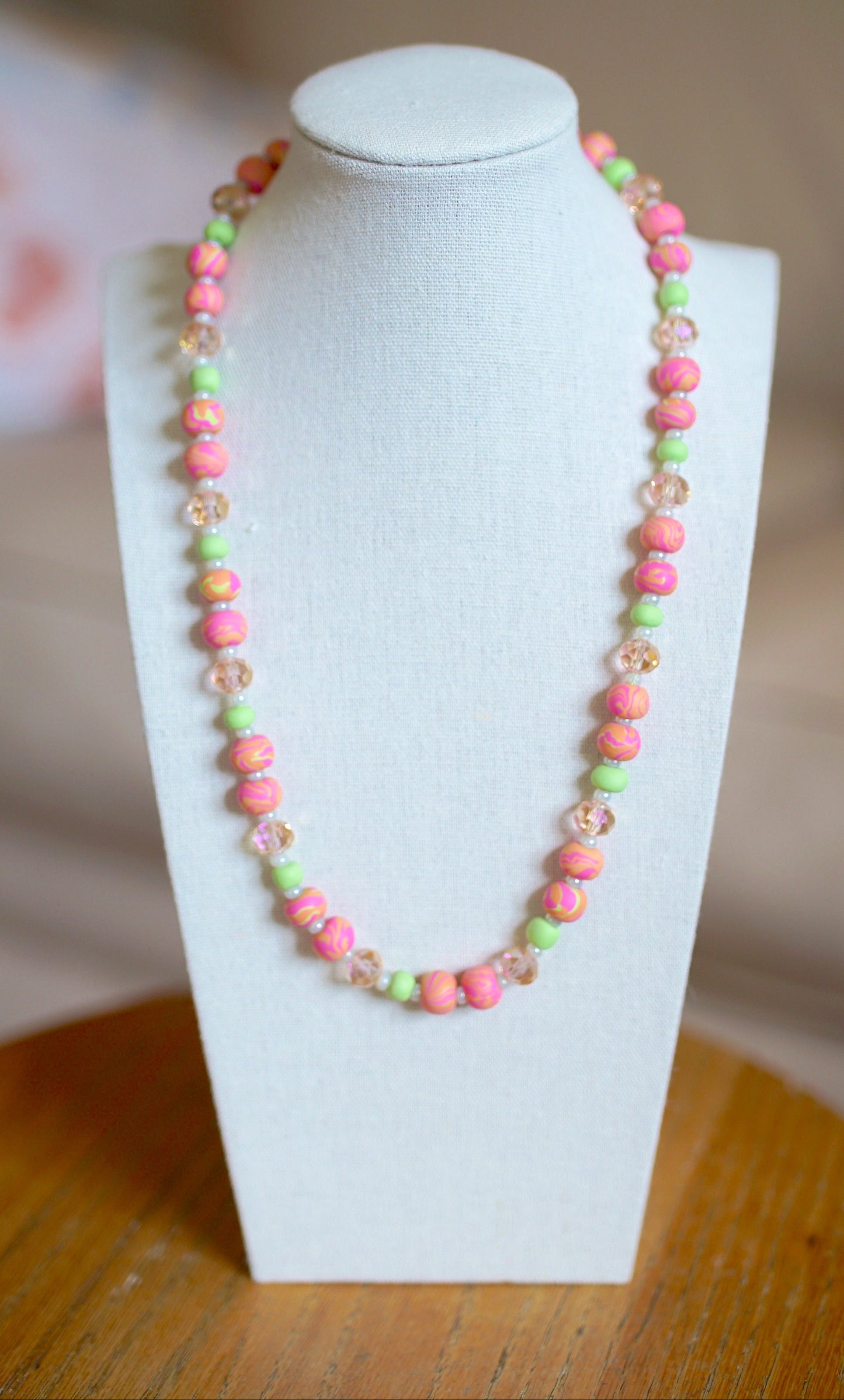 Beaded Necklace - "Polly Pocket"
