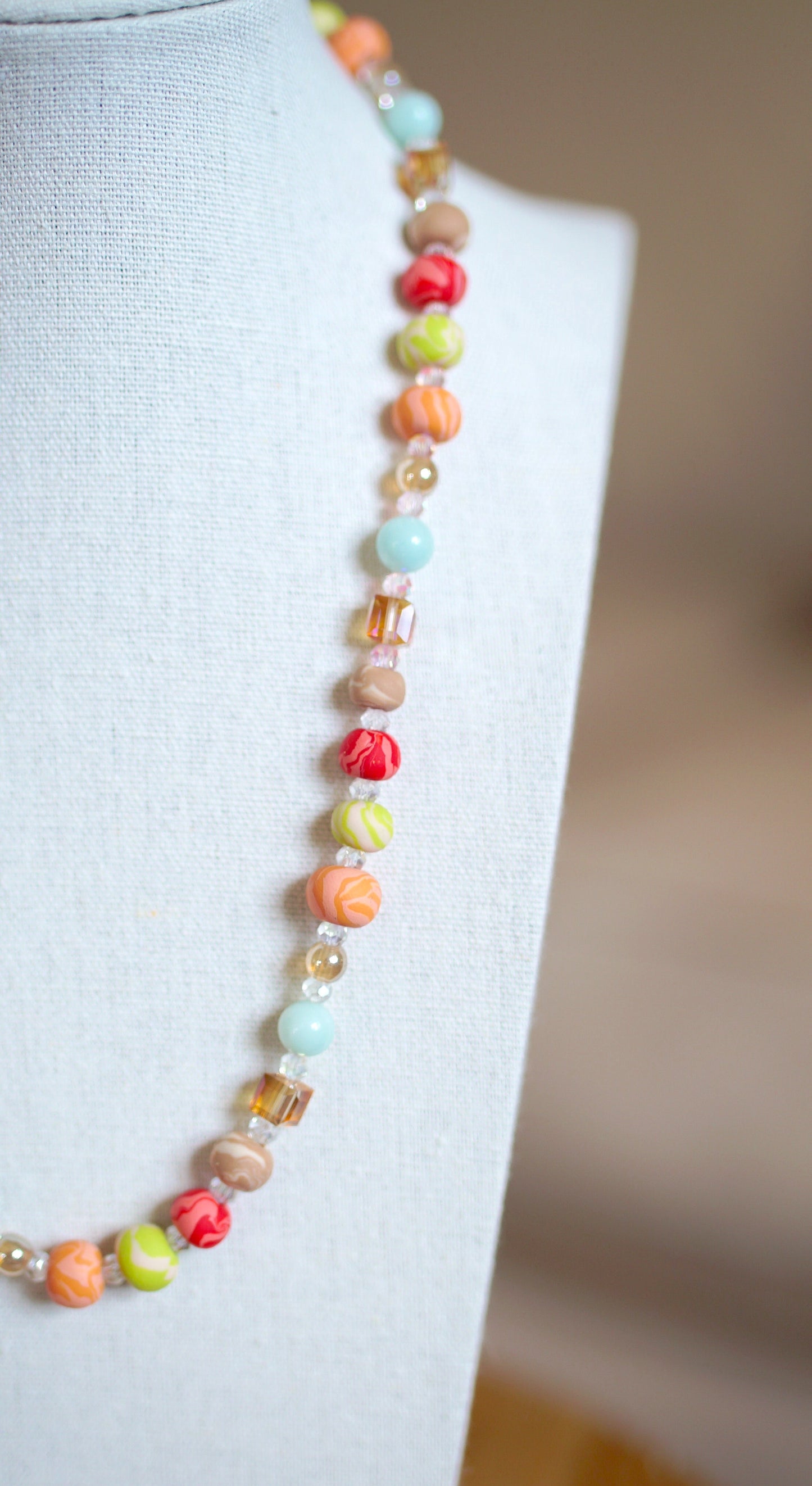 Beaded Necklace - "Eat Your Veggies"