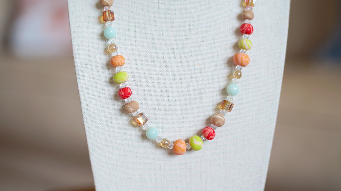 Beaded Necklace - "Eat Your Veggies"