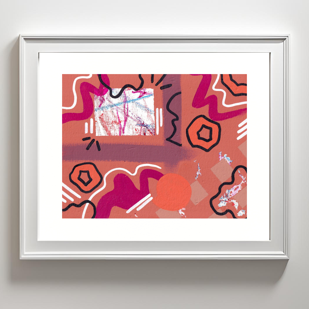 "TV Glow" Art Print