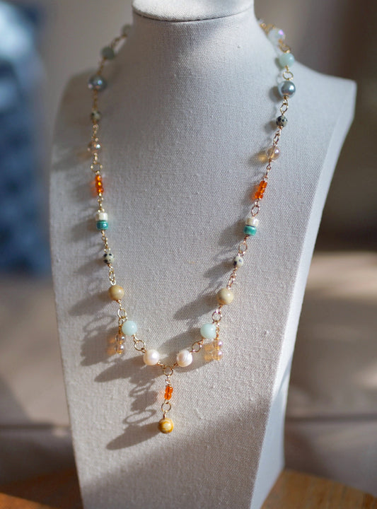 Beaded Necklace - "Junebug"