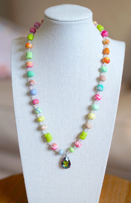 Beaded Necklace - "Beetle"