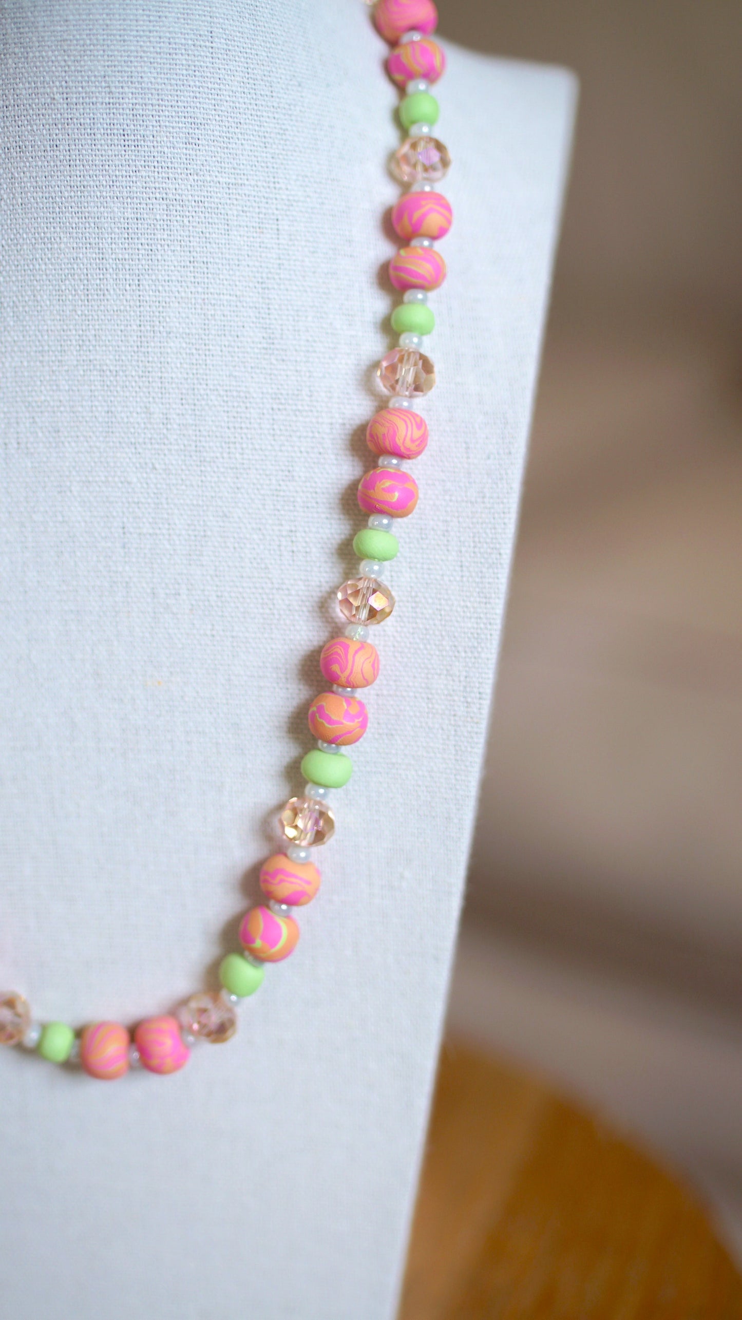 Beaded Necklace - "Polly Pocket"