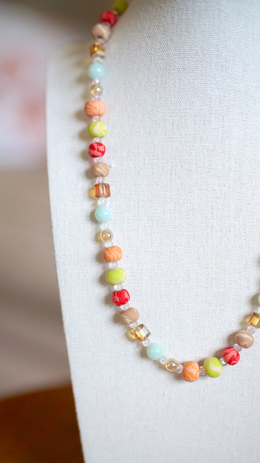 Beaded Necklace - "Eat Your Veggies"