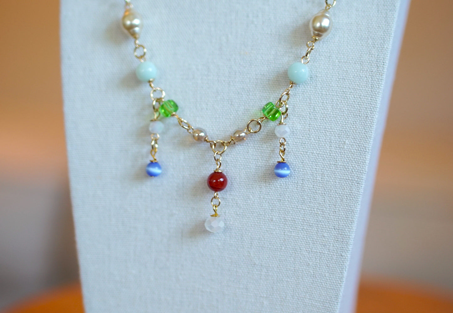 Beaded Necklace - "Jello"
