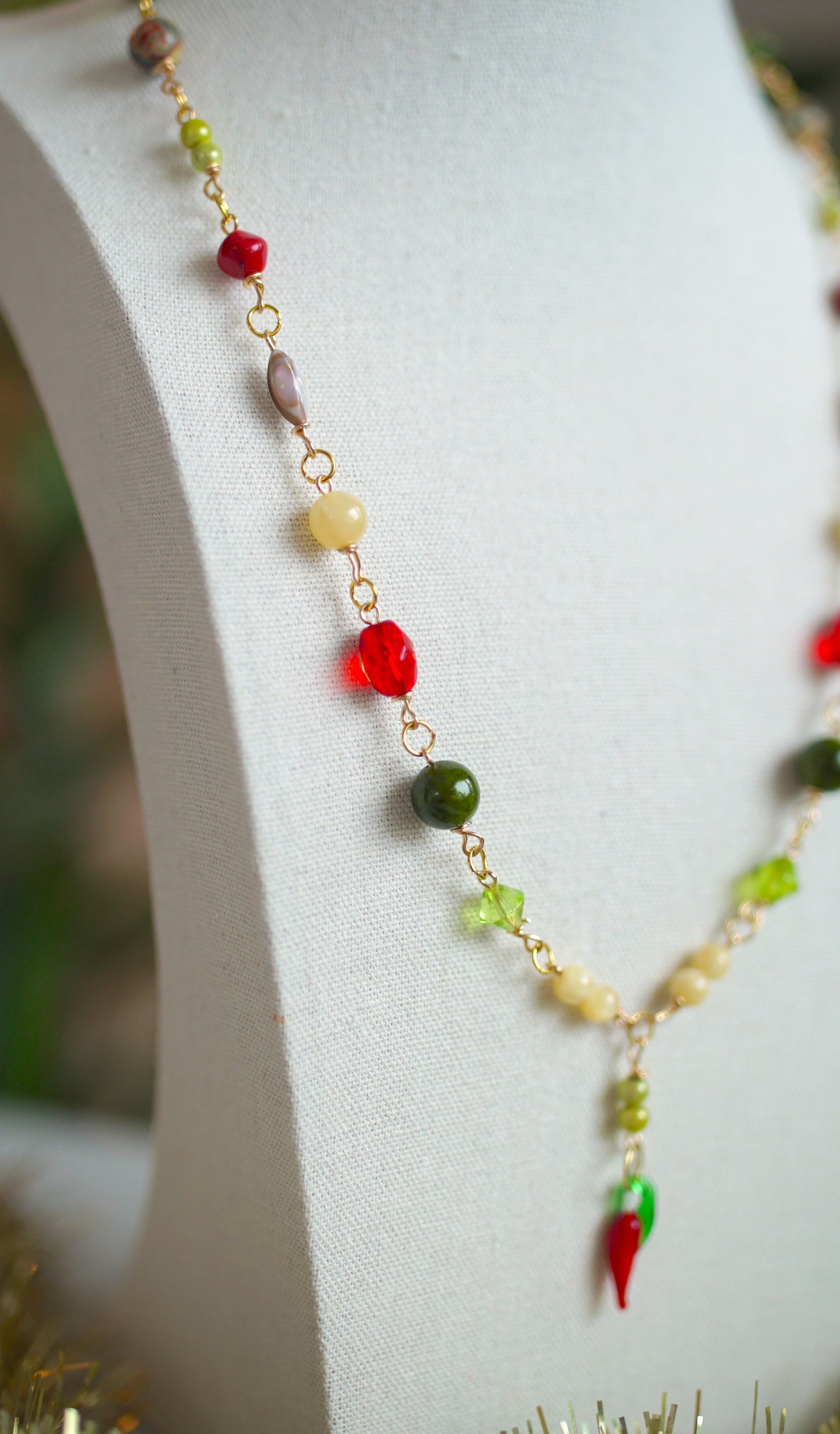 Beaded Necklace - "Spice"