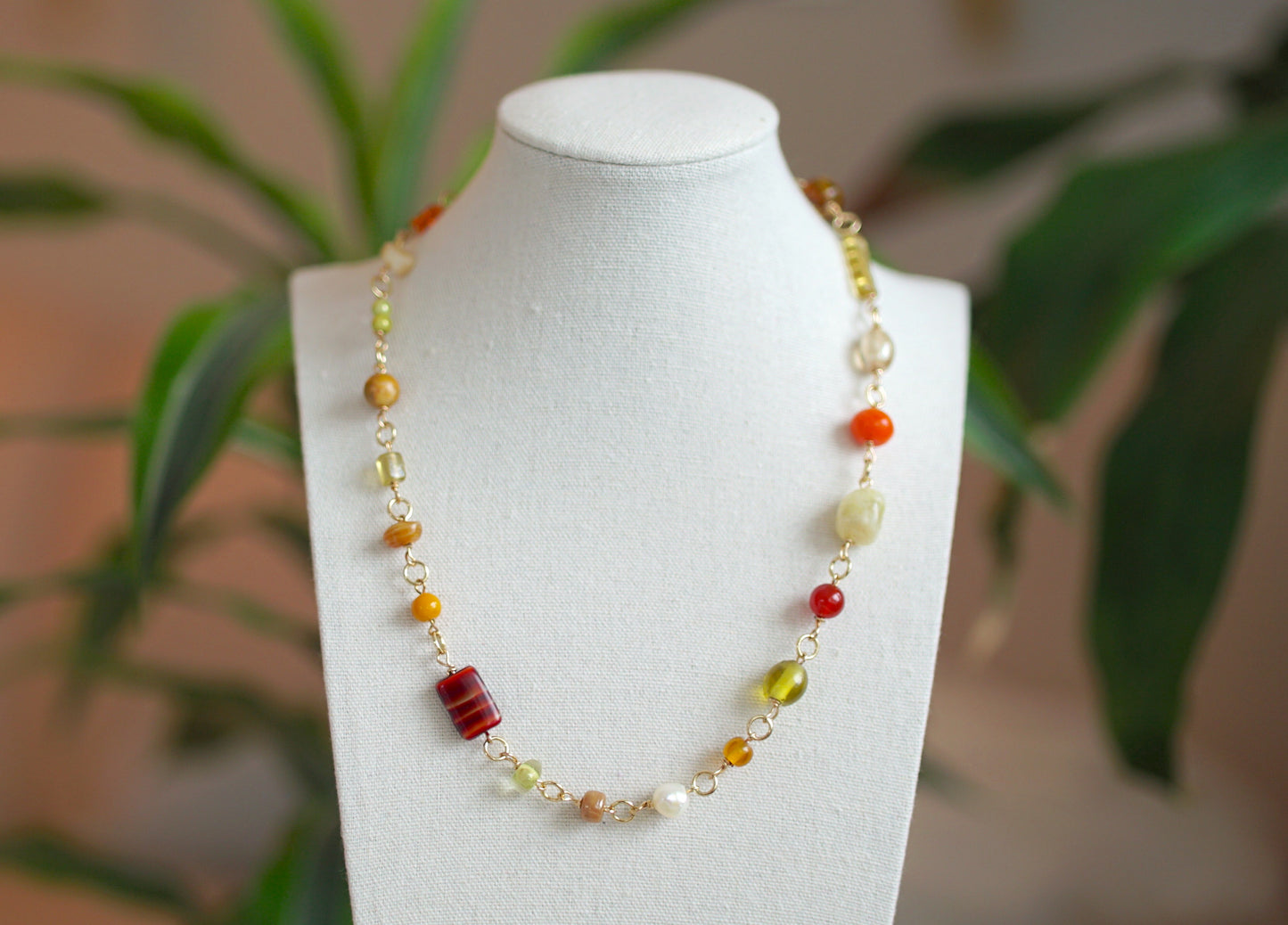 Beaded Necklace - "Fawcett"