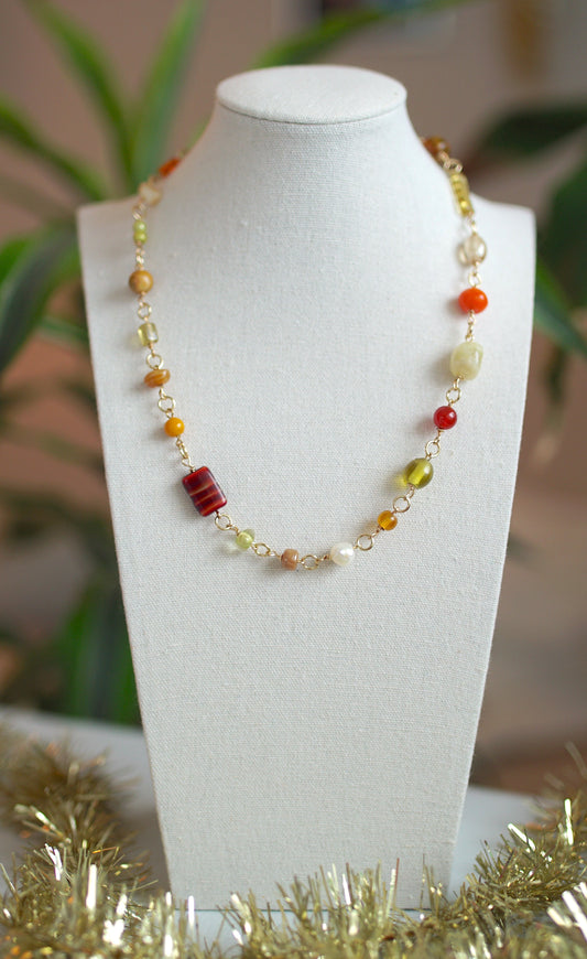 Beaded Necklace - "Fawcett"