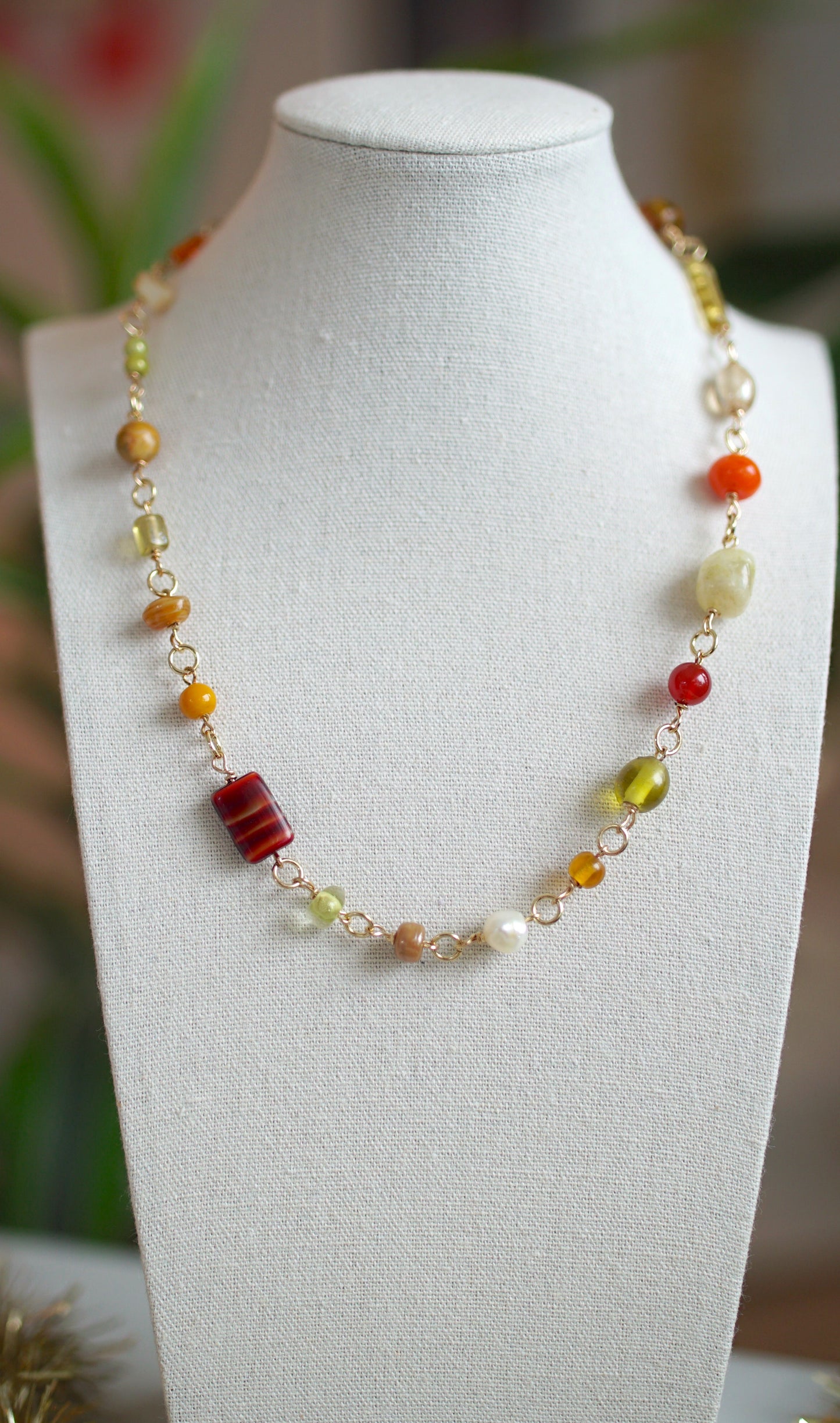 Beaded Necklace - "Fawcett"