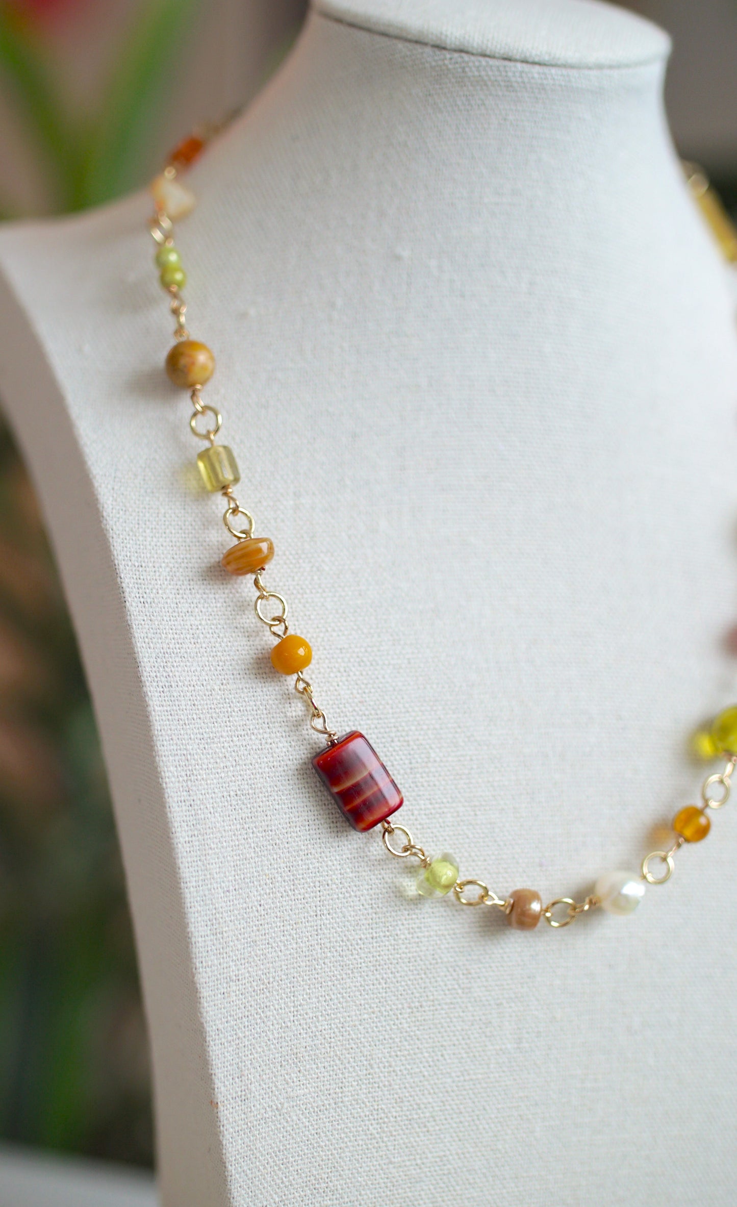 Beaded Necklace - "Fawcett"