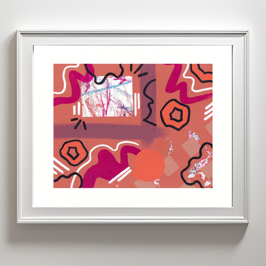 "TV Glow" Art Print